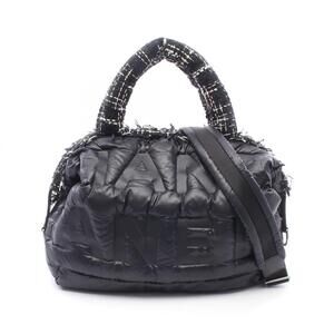 CHANEL Black Leather Tote Bag